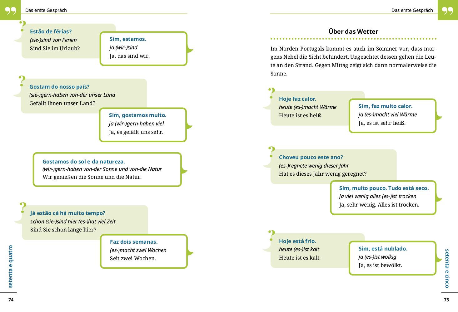 Beispielinhalt (Bild) Reise Know-How Sprachführer Portugiesisch - Wort für Wort