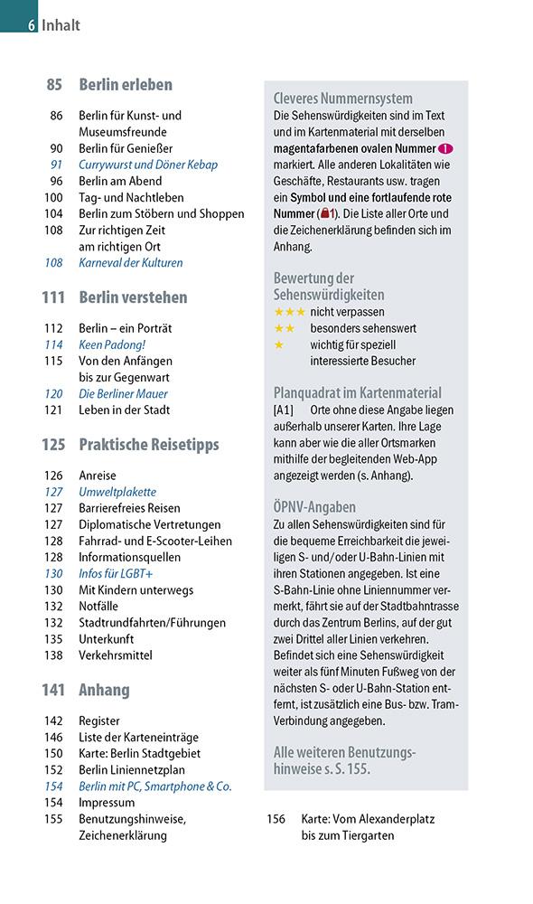 Beispielinhalt (Bild) Reise Know-How CityTrip Berlin