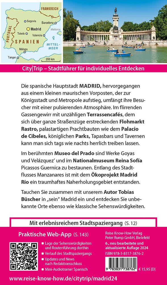 Rückseitencover Reise Know-How CityTrip Madrid