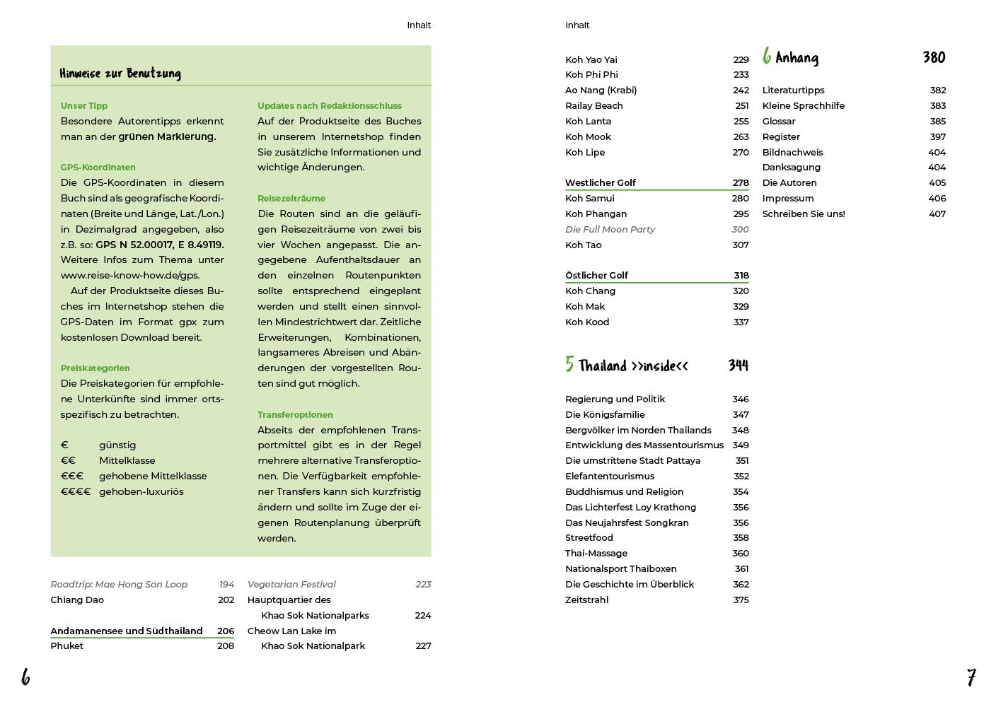 Beispielinhalt (Bild) Reiserouten durch Thailand: Reiseplanung, Highlights, Inspirationen