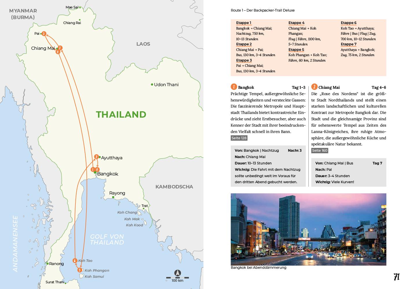 Beispielinhalt (Bild) Reiserouten durch Thailand: Reiseplanung, Highlights, Inspirationen