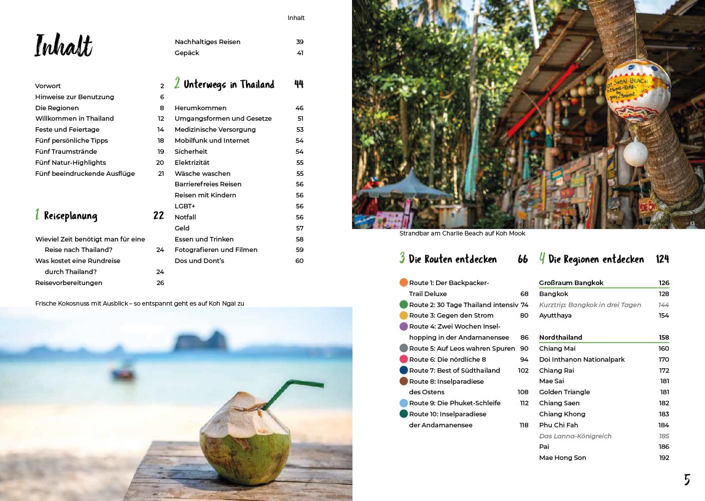Beispielinhalt (Bild) Reiserouten durch Thailand: Reiseplanung, Highlights, Inspirationen