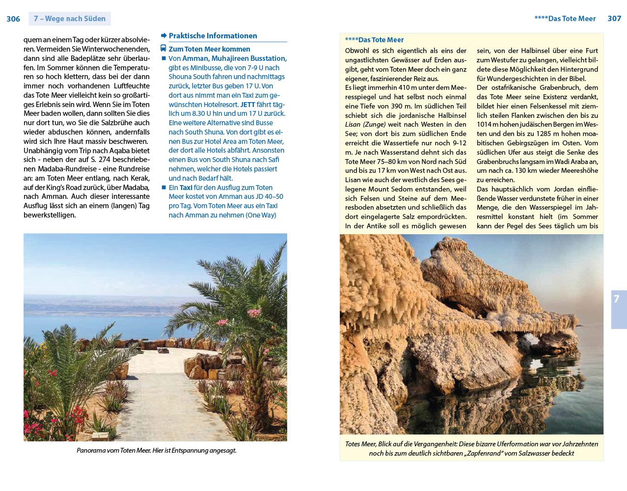 Beispielinhalt (Bild) Reise Know-How Reiseführer Jordanien