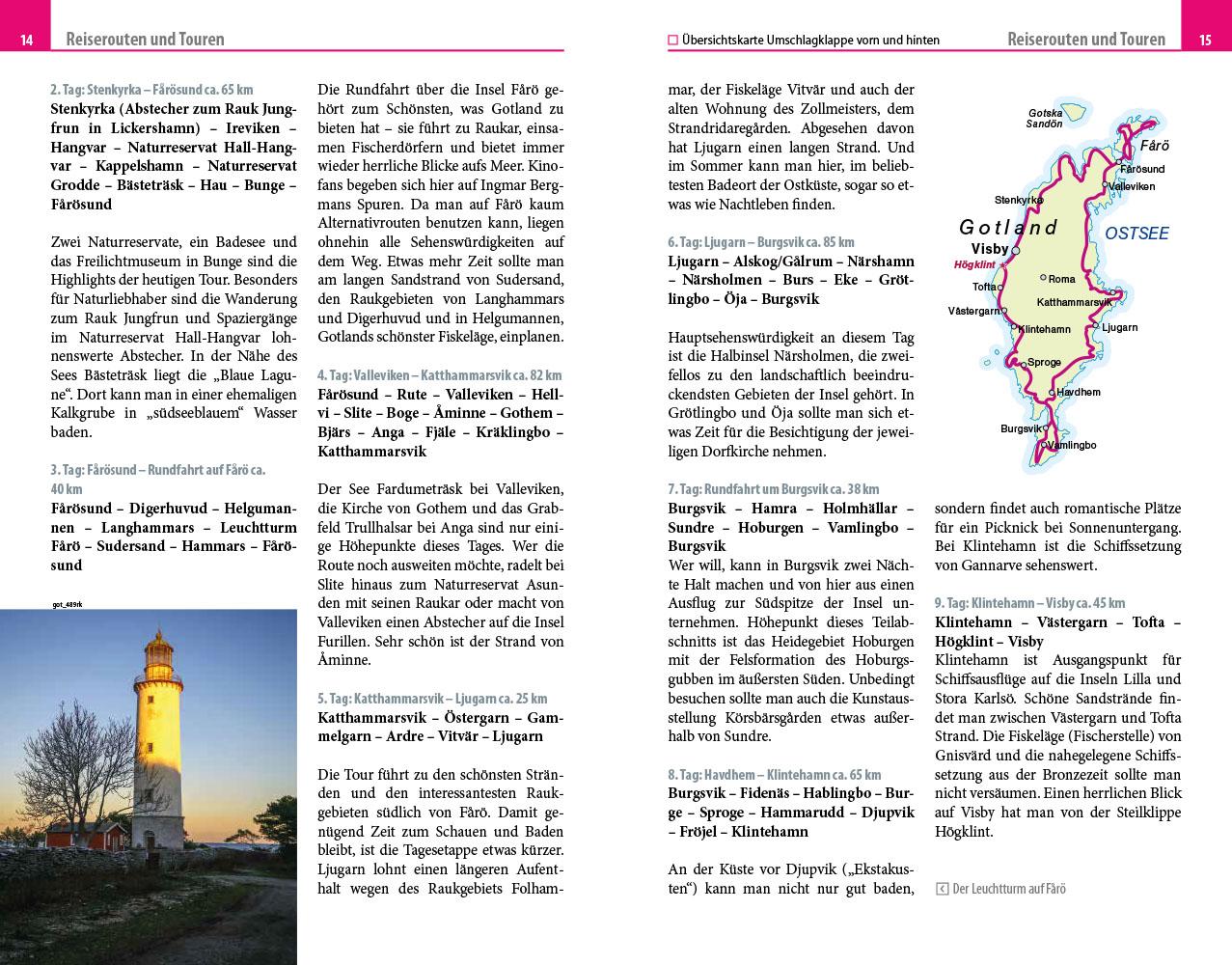Beispielinhalt (Bild) Reise Know-How Reiseführer Gotland