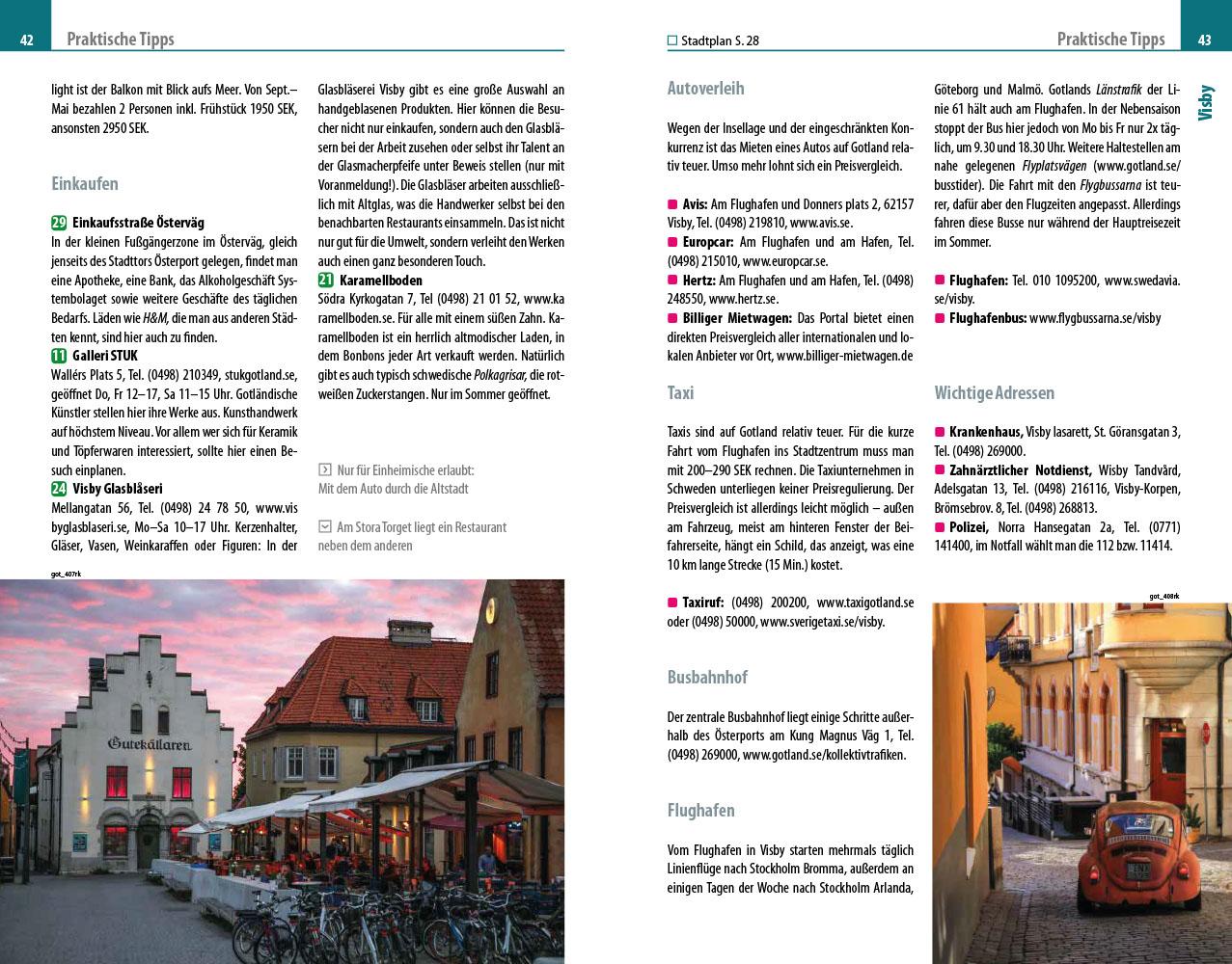 Beispielinhalt (Bild) Reise Know-How Reiseführer Gotland