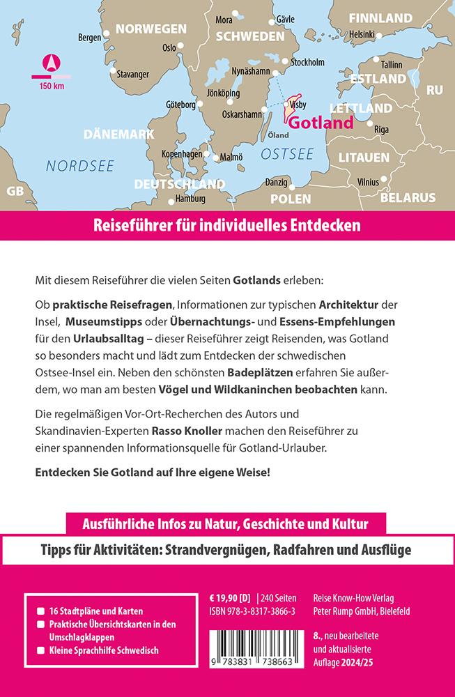 Rückseitencover Reise Know-How Reiseführer Gotland