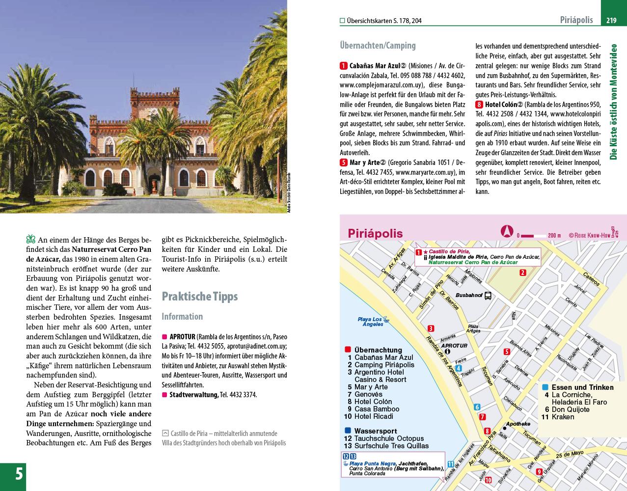 Beispielinhalt (Bild) Reise Know-How Reiseführer Uruguay