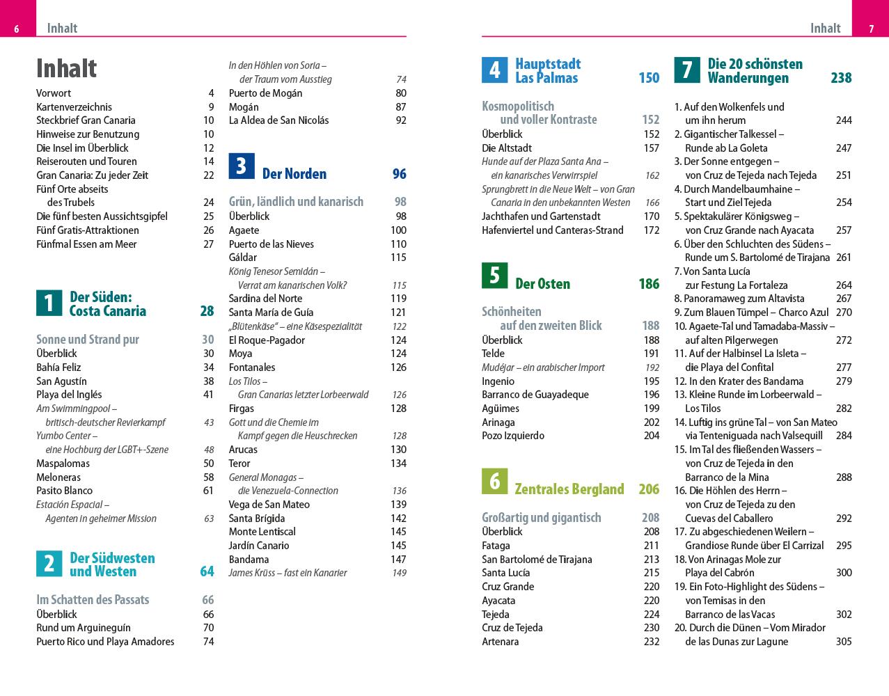 Beispielinhalt (Bild) Reise Know-How Reiseführer Gran Canaria