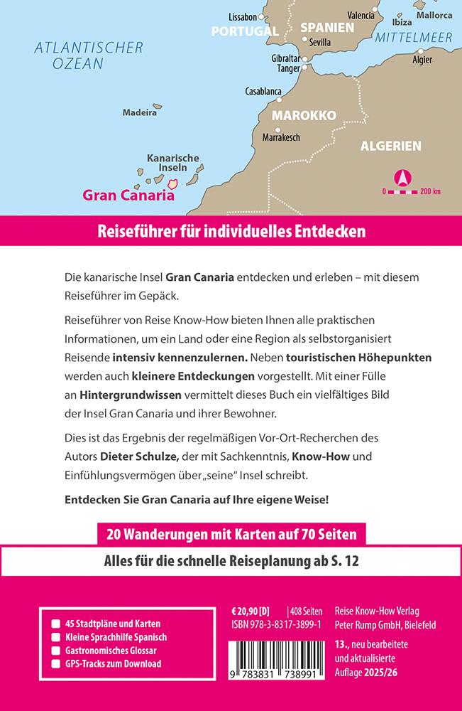 Rückseitencover Reise Know-How Reiseführer Gran Canaria