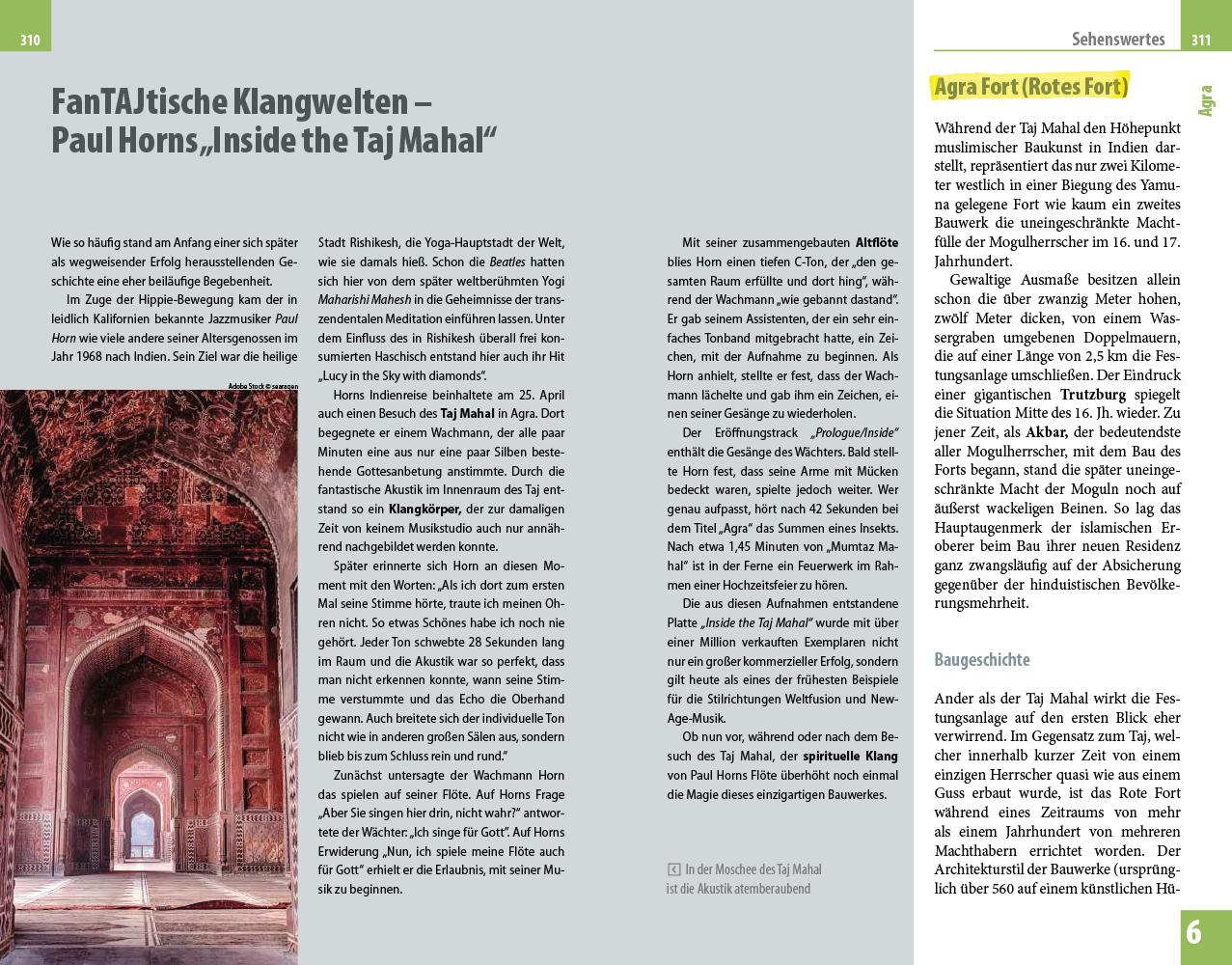 Beispielinhalt (Bild) Reise Know-How Reiseführer Rajasthan mit Delhi und Agra