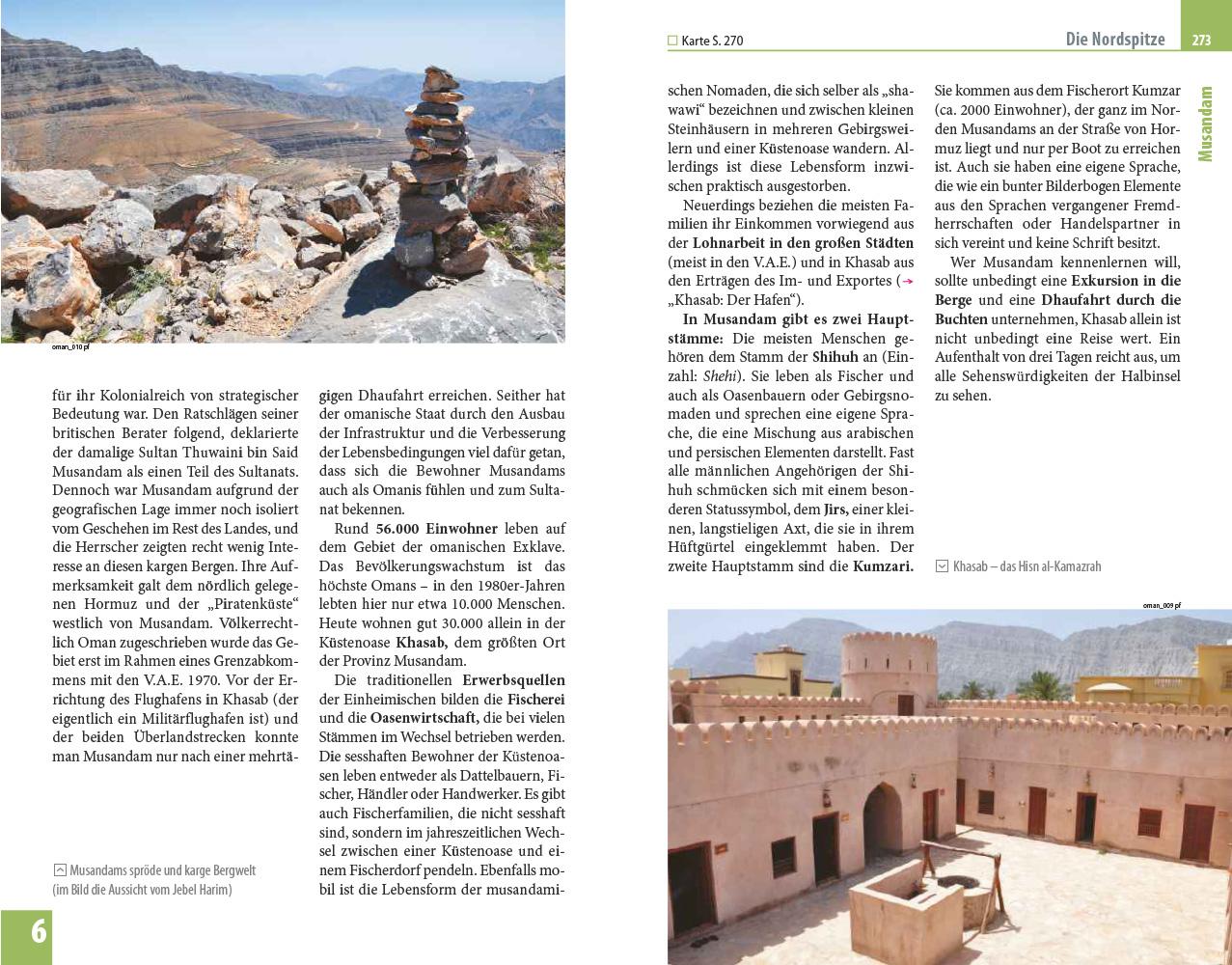 Beispielinhalt (Bild) Reise Know-How Reiseführer Oman