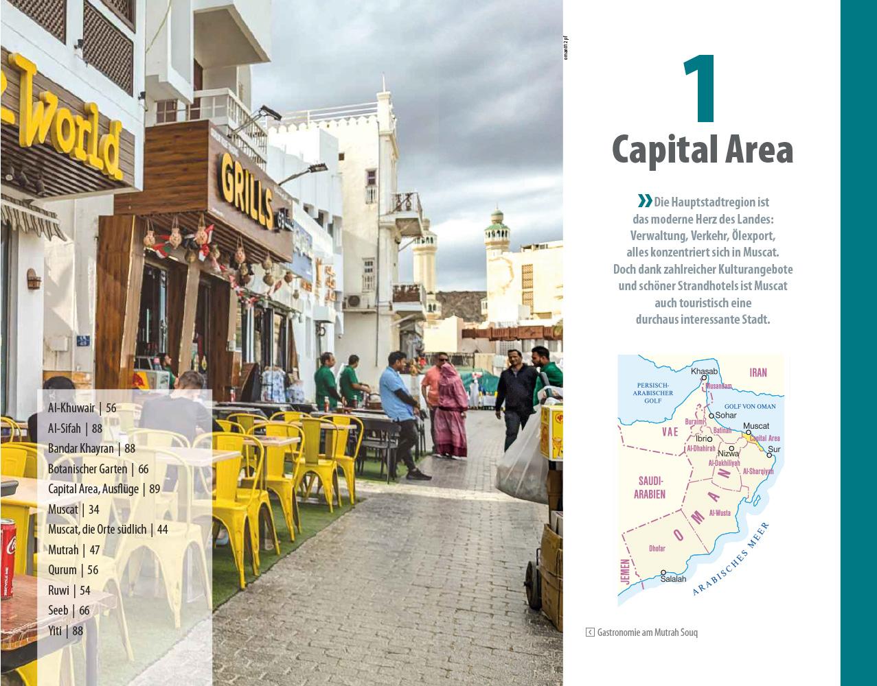 Beispielinhalt (Bild) Reise Know-How Reiseführer Oman