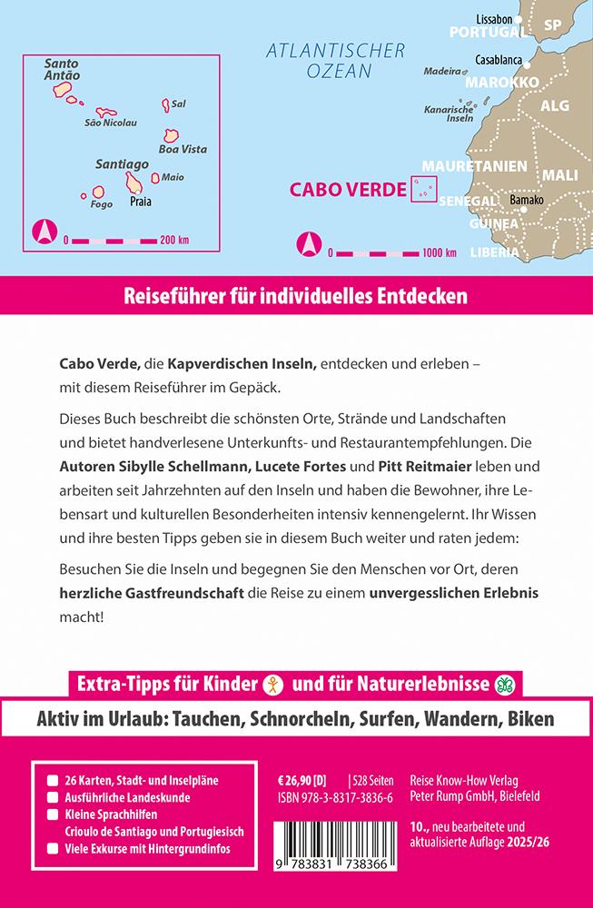 Rückseitencover Reise Know-How Reiseführer Cabo Verde - Kapverdische Inseln