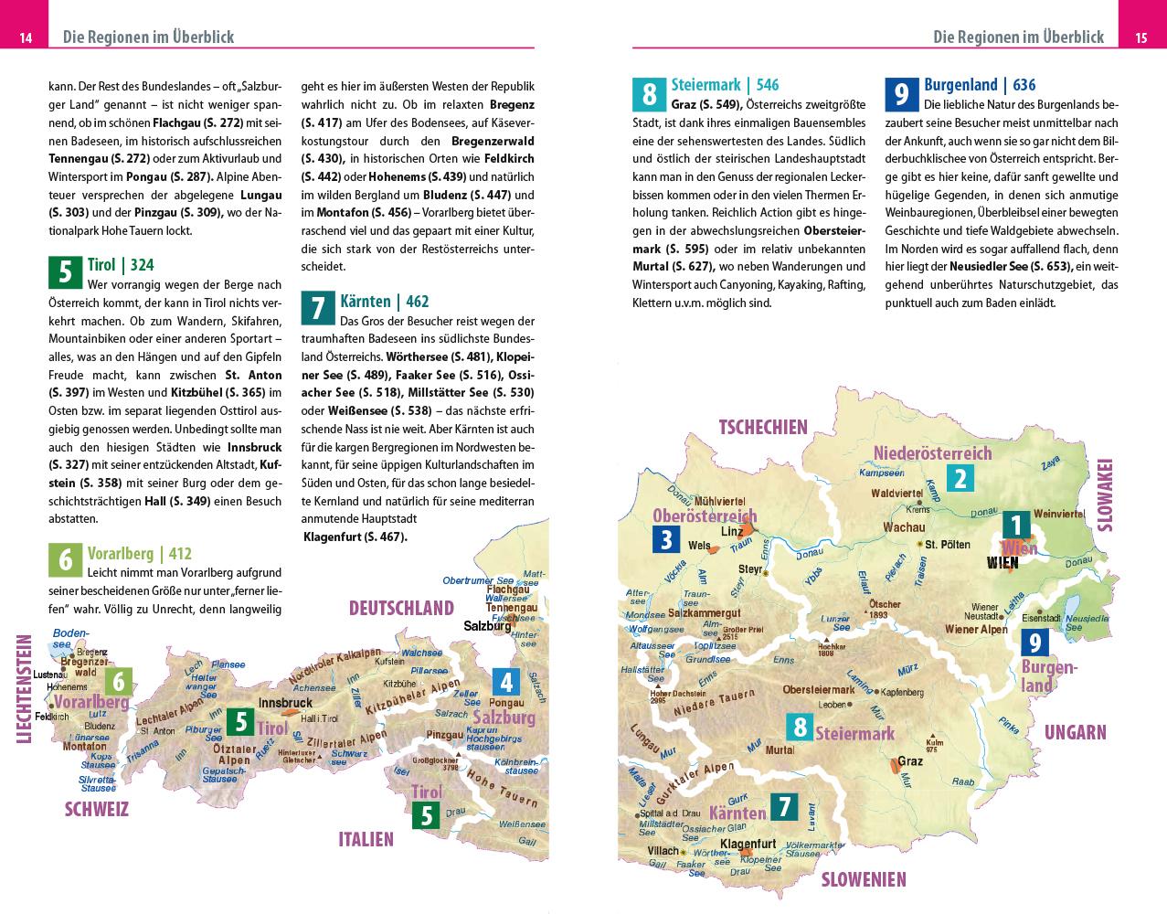 Beispielinhalt (Bild) Reise Know-How Reiseführer Österreich