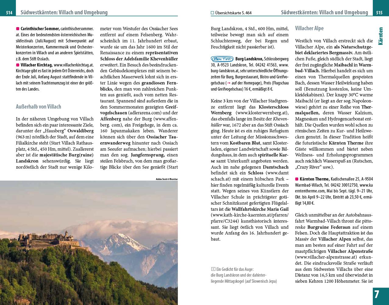 Beispielinhalt (Bild) Reise Know-How Reiseführer Österreich