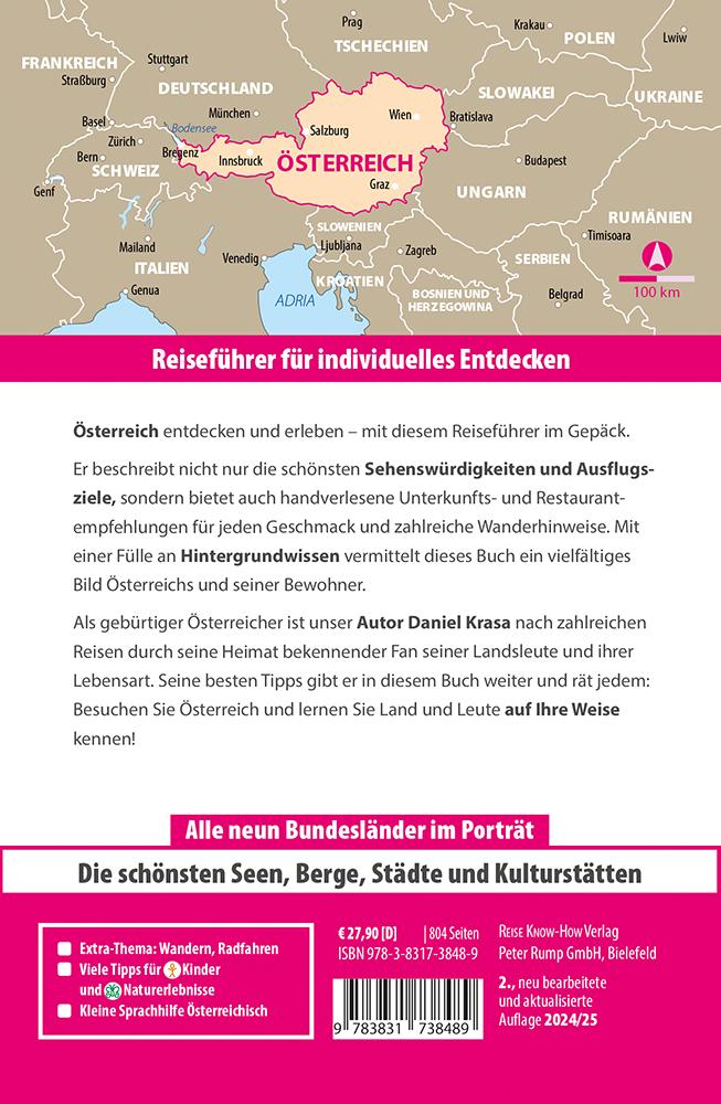 Rückseitencover Reise Know-How Reiseführer Österreich