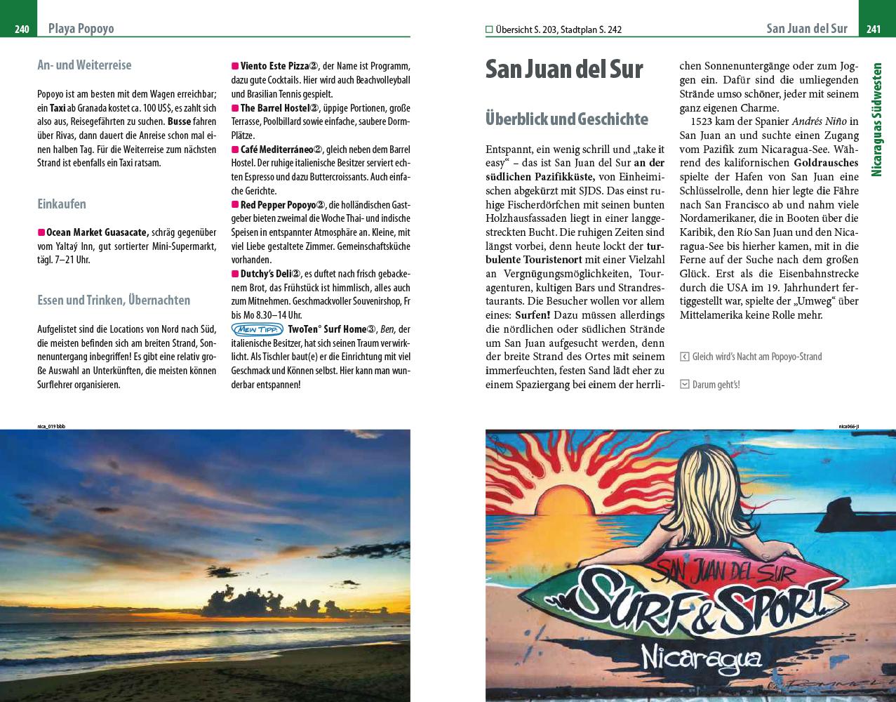 Beispielinhalt (Bild) Reise Know-How Reiseführer Nicaragua