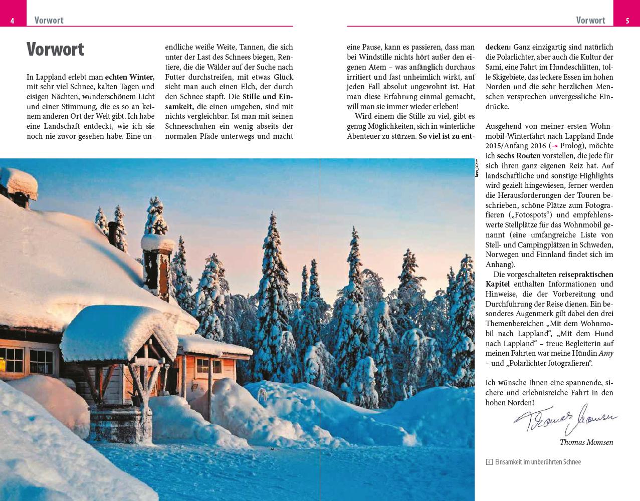 Beispielinhalt (Bild) Reise Know-How Reiseführer Durch Lappland im Winter