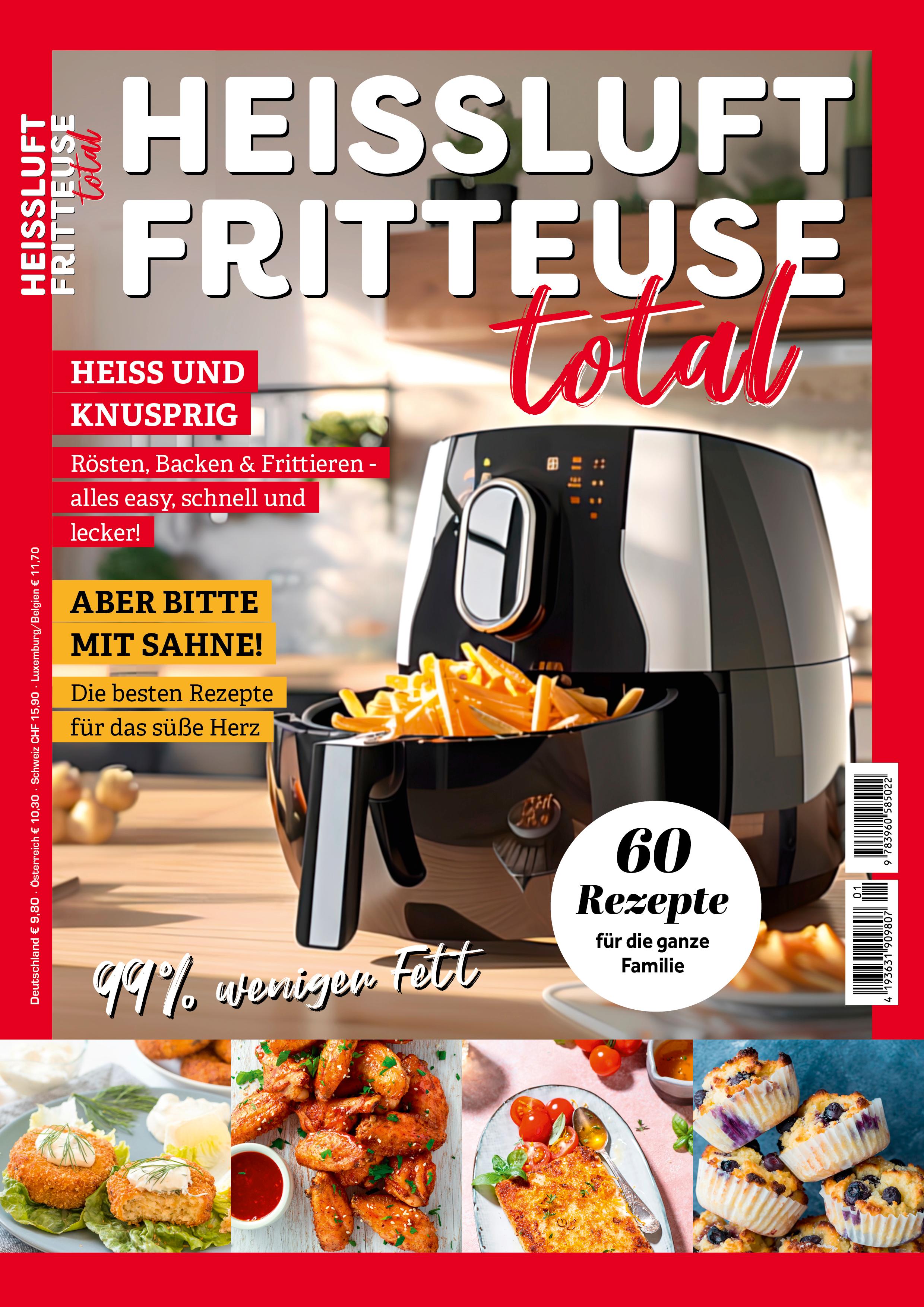 Vorderes Coverbild Heissluftfritteuse total Kochbuch Airfryer