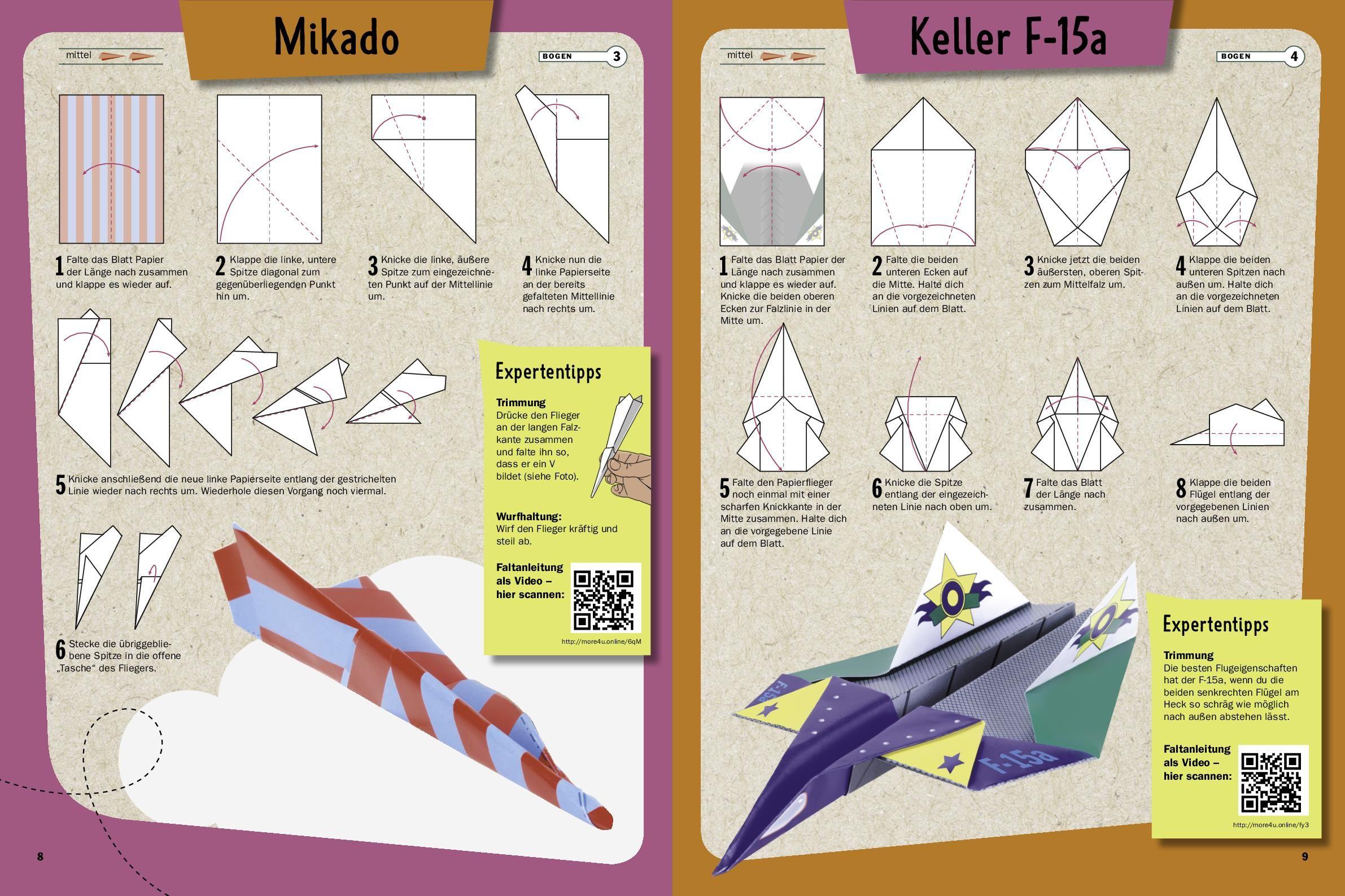 Beispielinhalt (Bild) Papierflieger