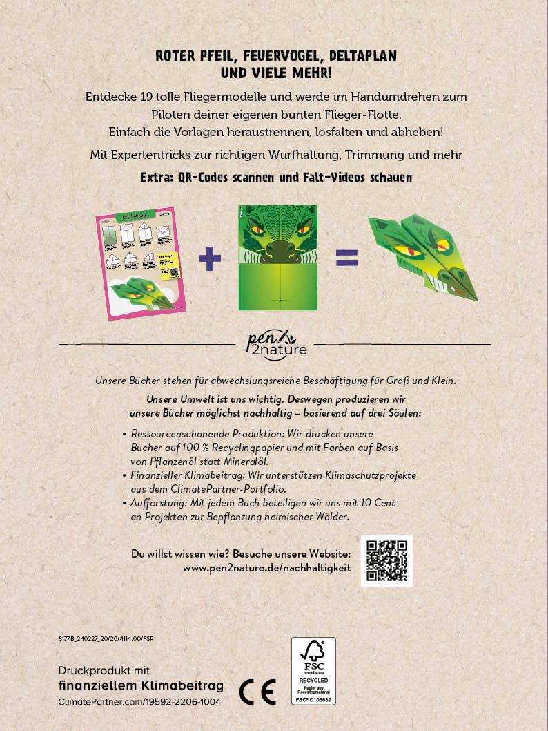 Rückseitencover Papierflieger