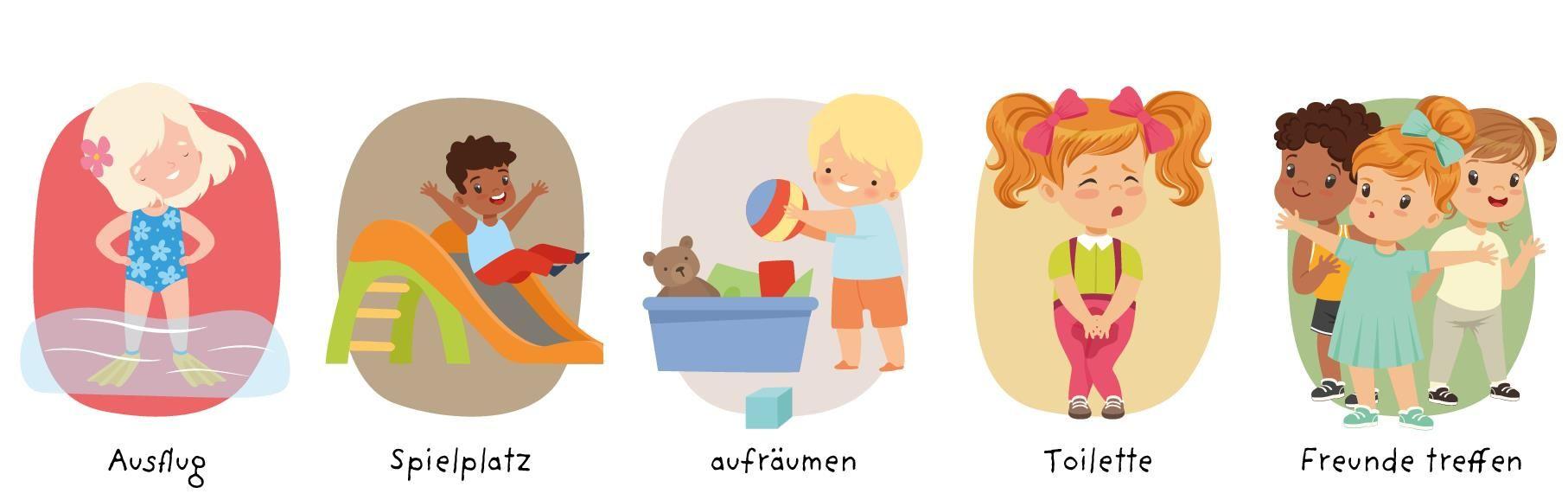 Beispielinhalt (Bild) Meine Routine - Tagesplaner für Kinder