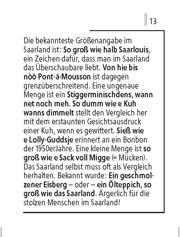 Beispielinhalt (Bild) Langenscheidt Lilliput Saarländisch