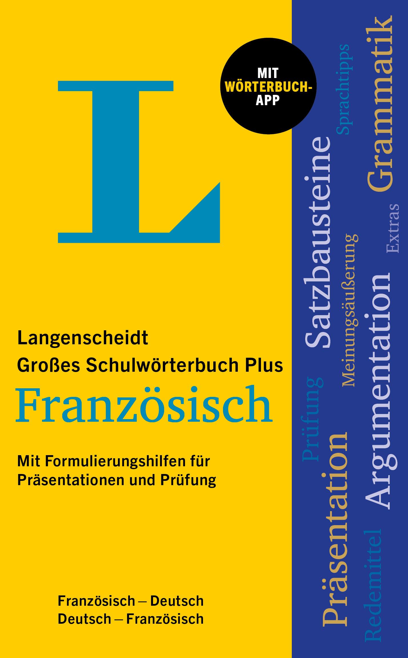 Vorderes Coverbild Langenscheidt Großes Schulwörterbuch Plus Französisch