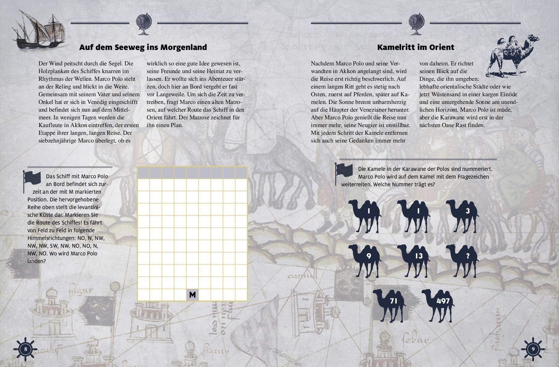 Beispielinhalt (Bild) Logikrätsel Die großen Entdecker