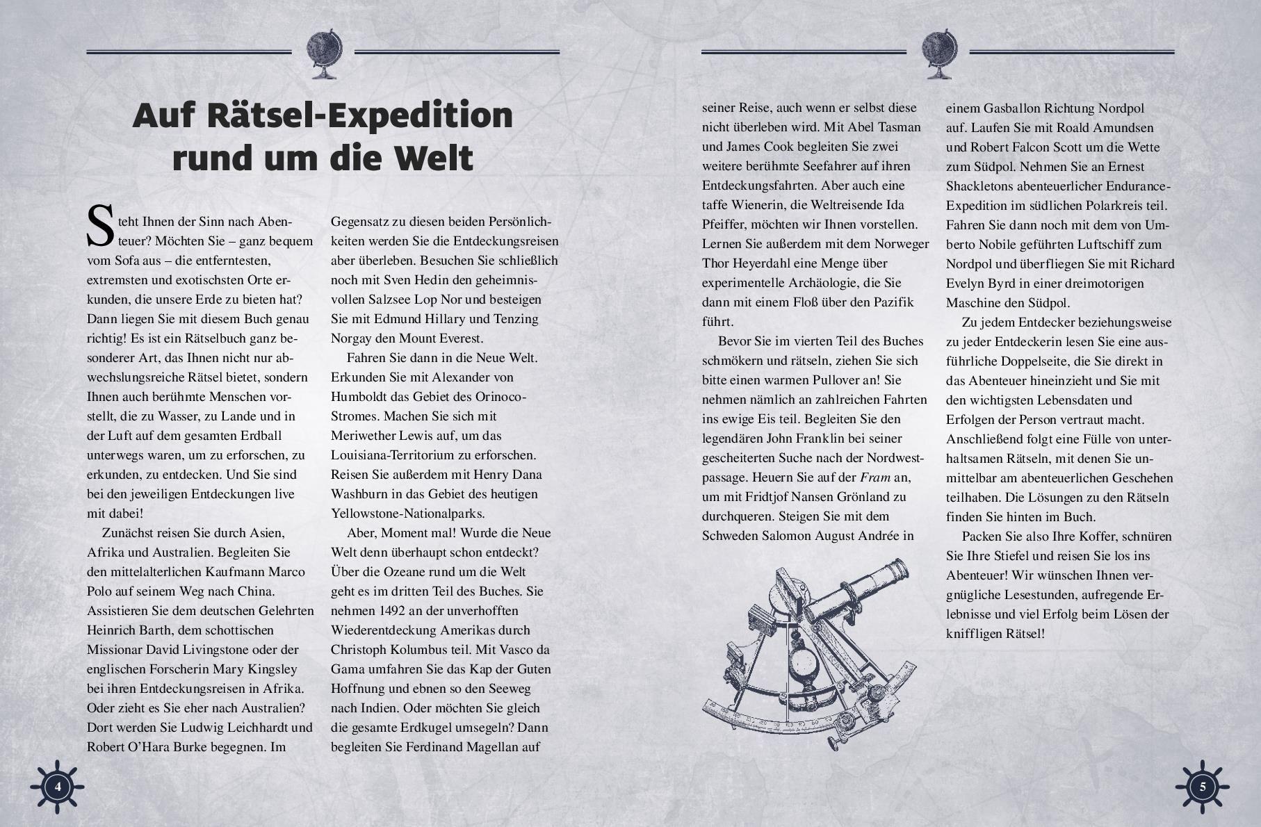 Beispielinhalt (Bild) Logikrätsel Die großen Entdecker