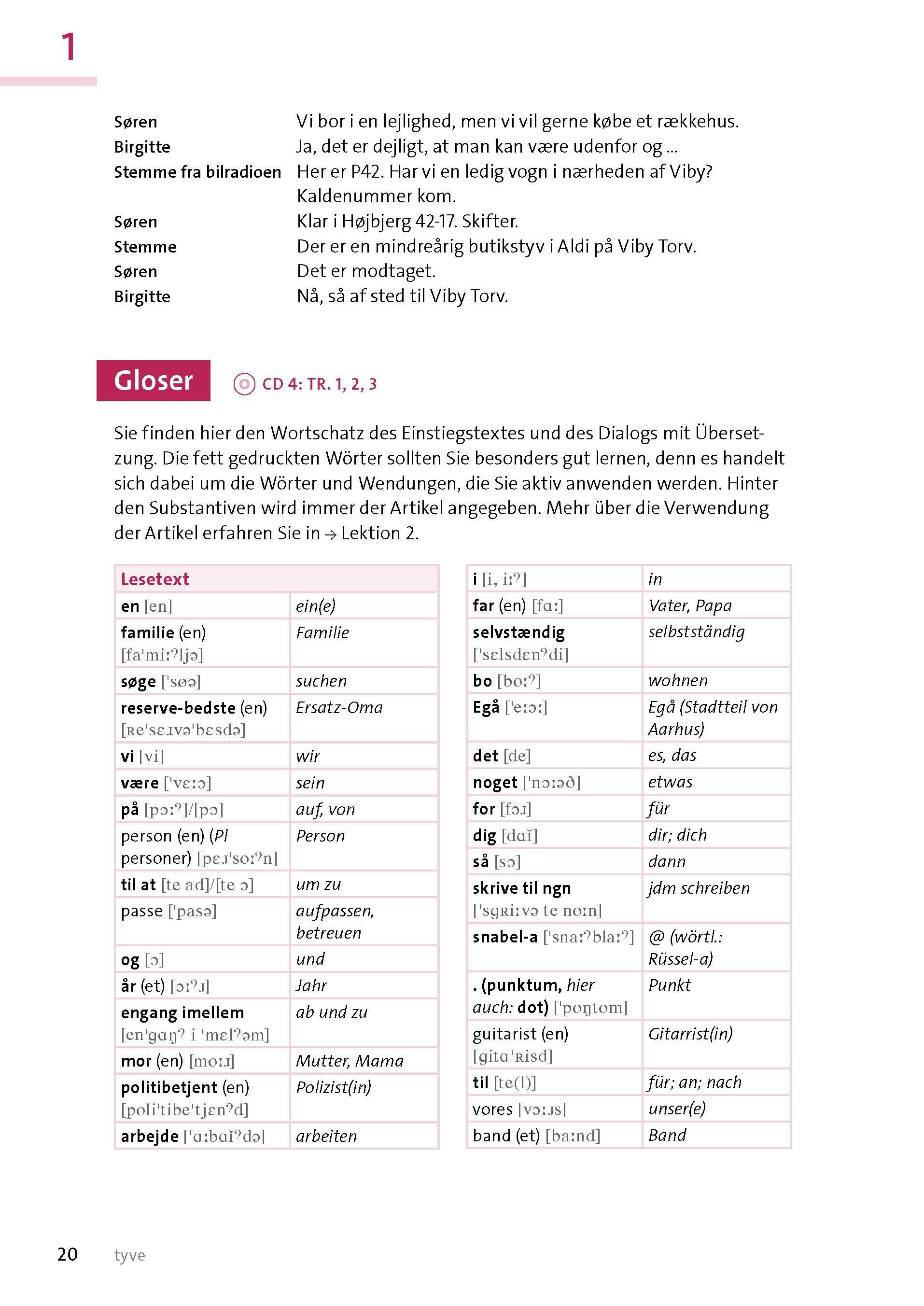 Beispielinhalt (Bild) Langenscheidt Sprachkurs mit System Dänisch