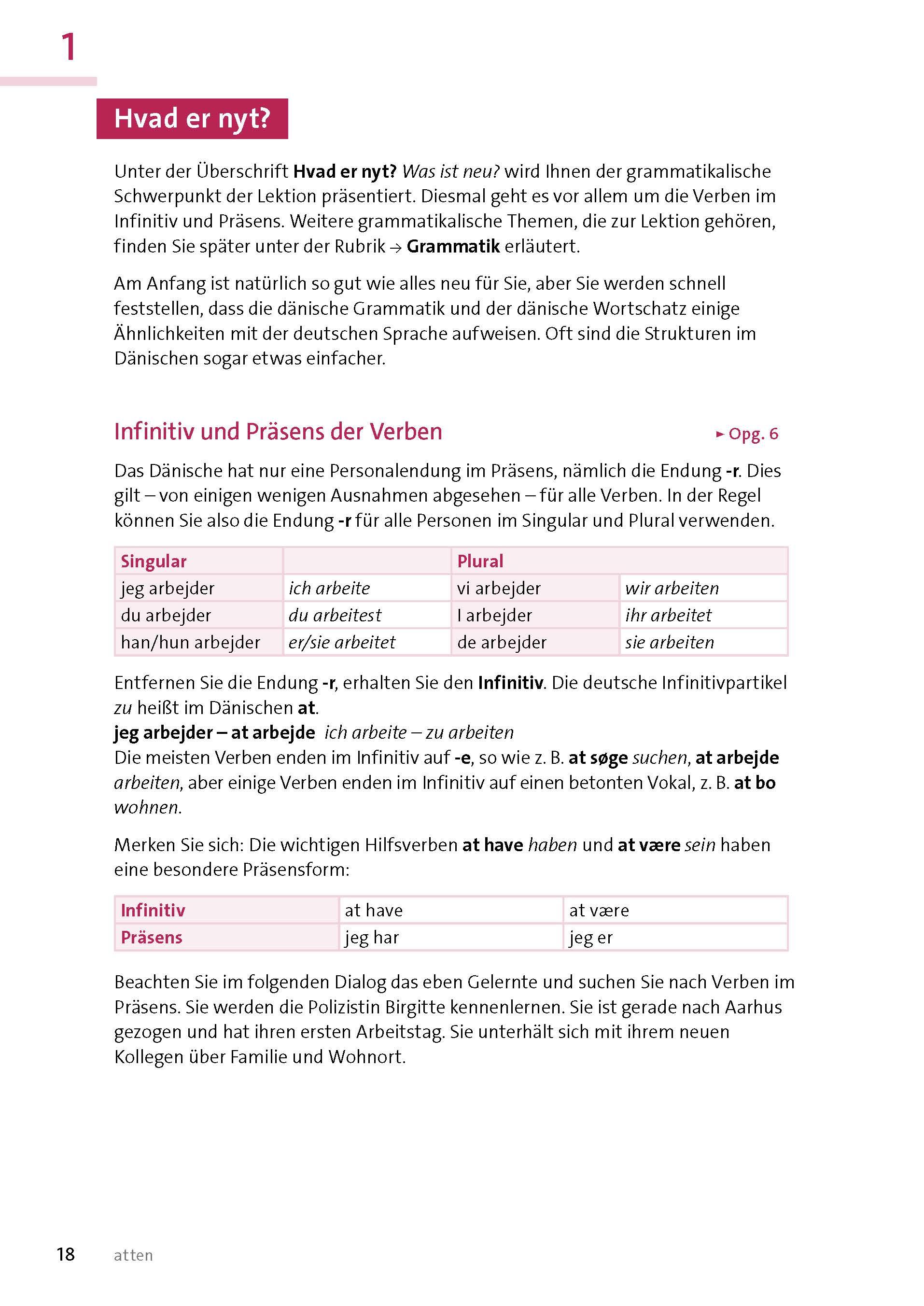 Beispielinhalt (Bild) Langenscheidt Sprachkurs mit System Dänisch