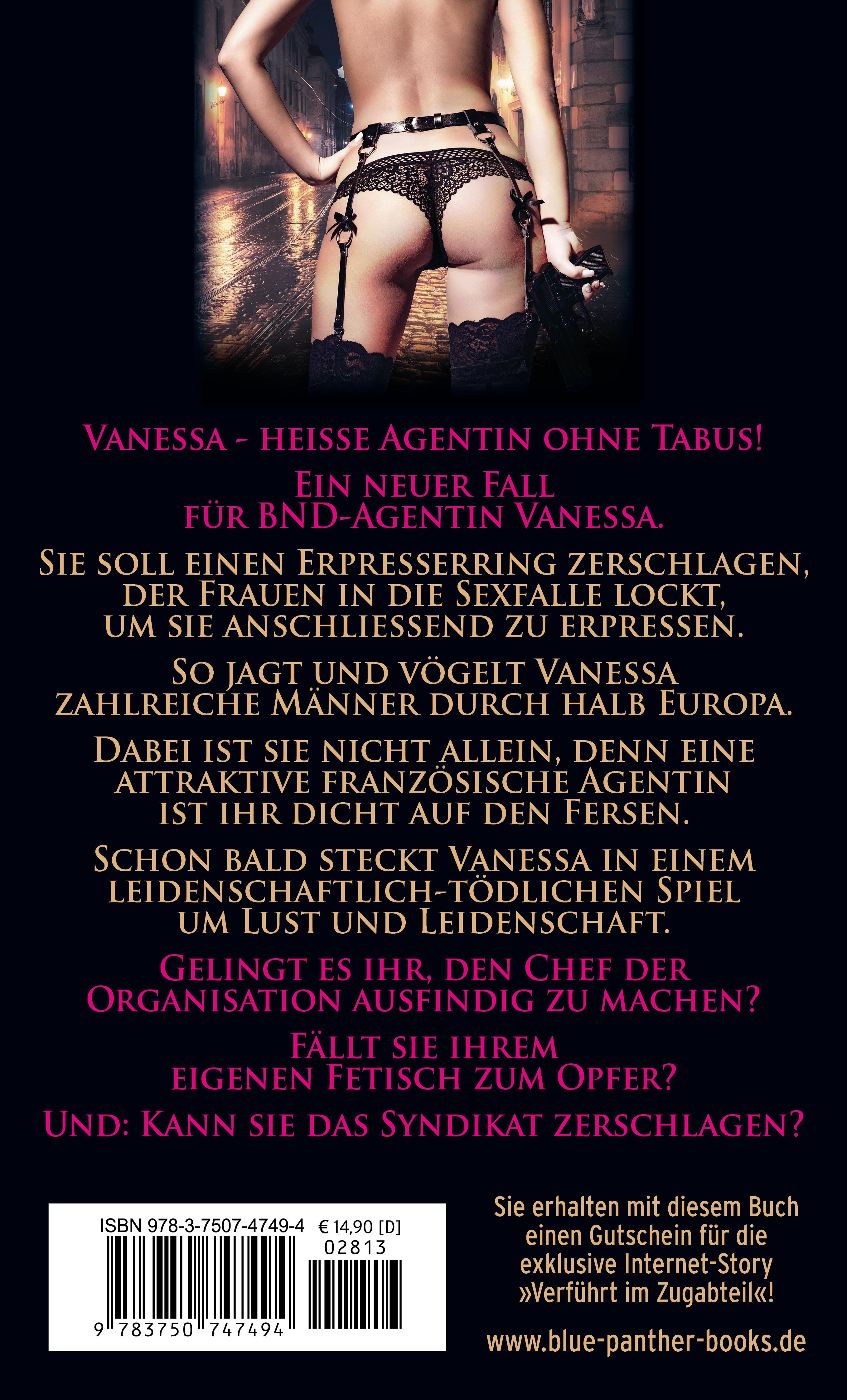 Rückseitencover Vanessa - Die heiße Agentin zum Sex erpresst | Erotischer Roman