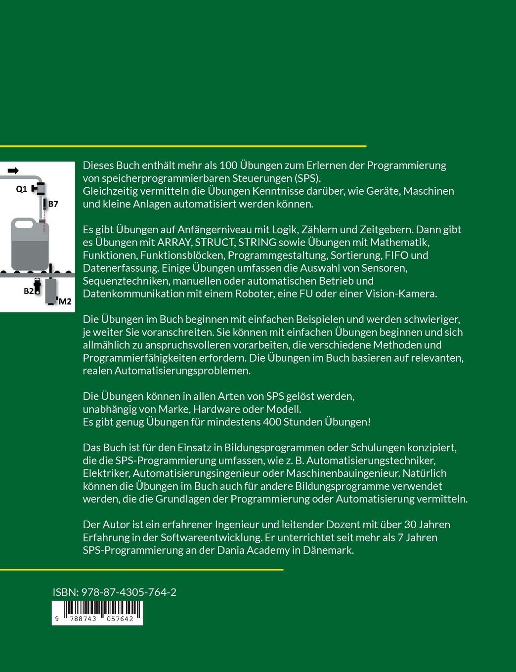 Rückseitencover Sammlung von Übungen für die SPS-Programmierung