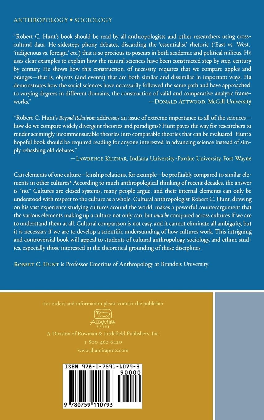 Rückseitencover Beyond Relativism