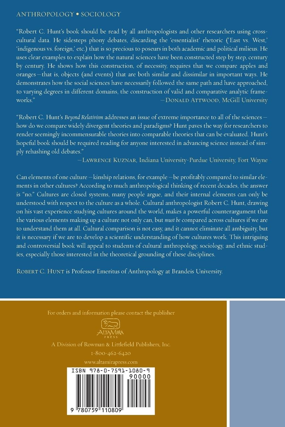 Rückseitencover Beyond Relativism