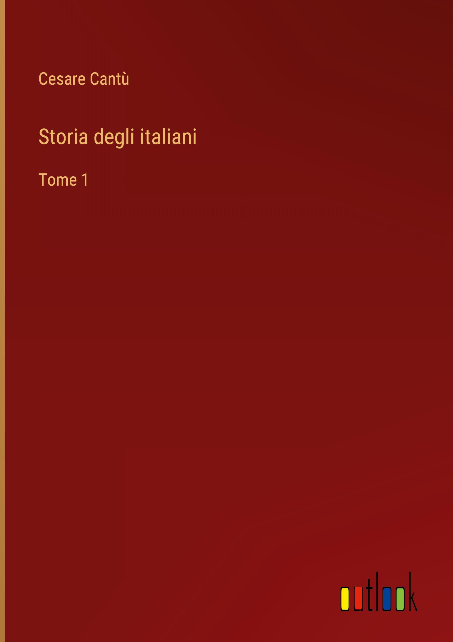 Vorderes Coverbild Storia degli italiani