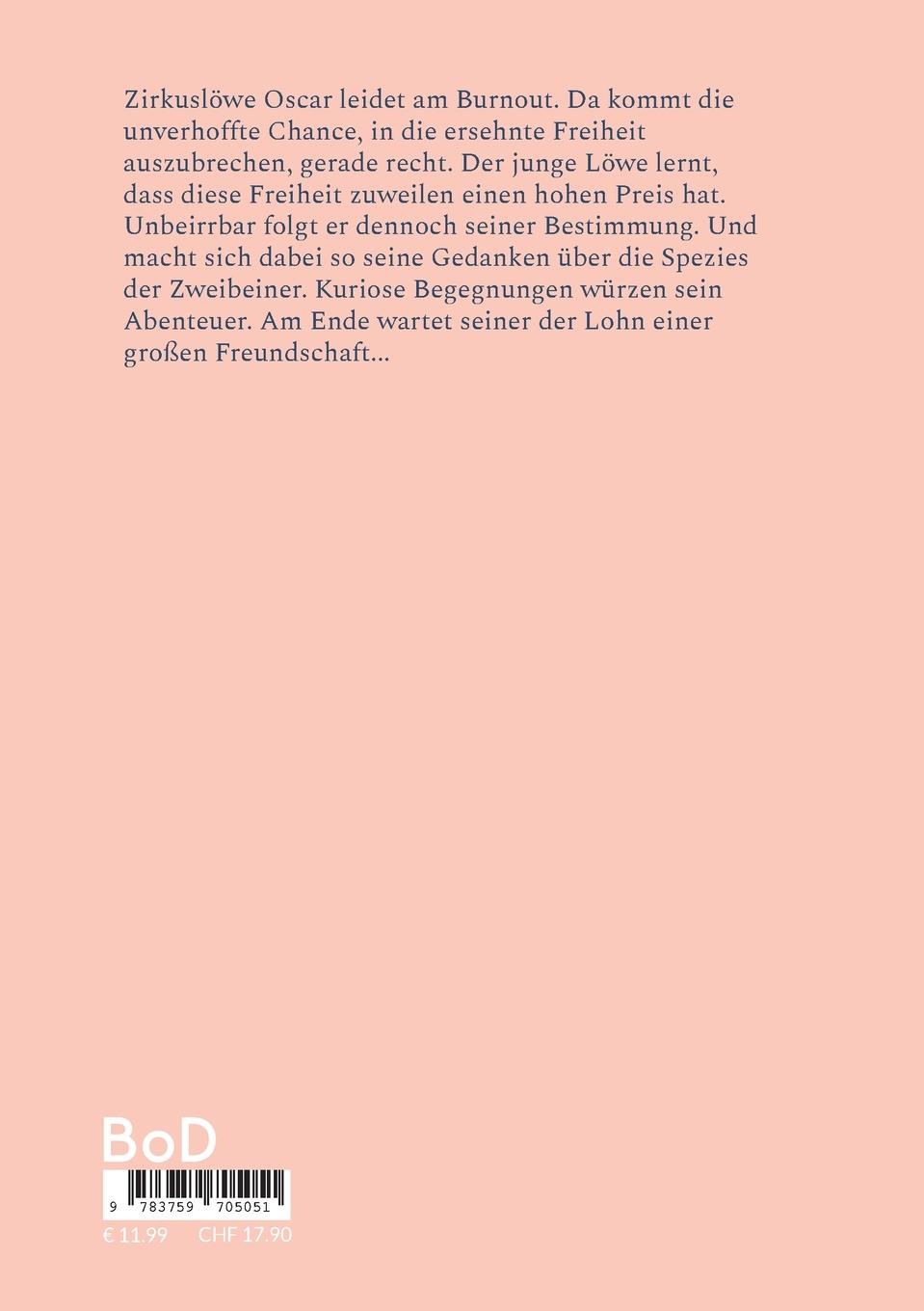 Rückseitencover Die Abenteuer des Löwen Oscar