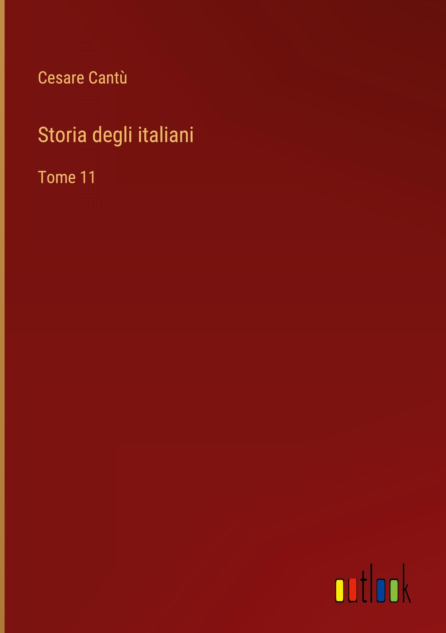 Vorderes Coverbild Storia degli italiani