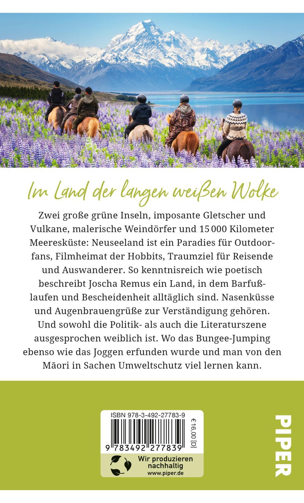 Rückseitencover Gebrauchsanweisung für Neuseeland