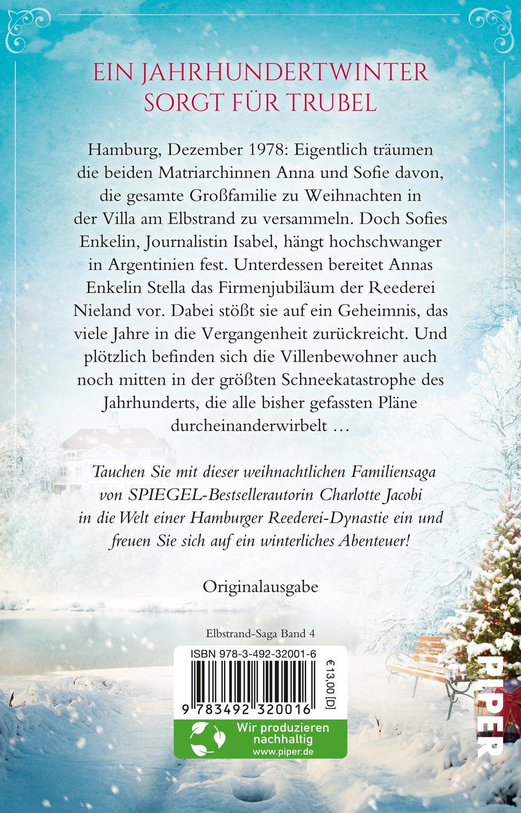 Rückseitencover Weihnachten in der Villa am Elbstrand