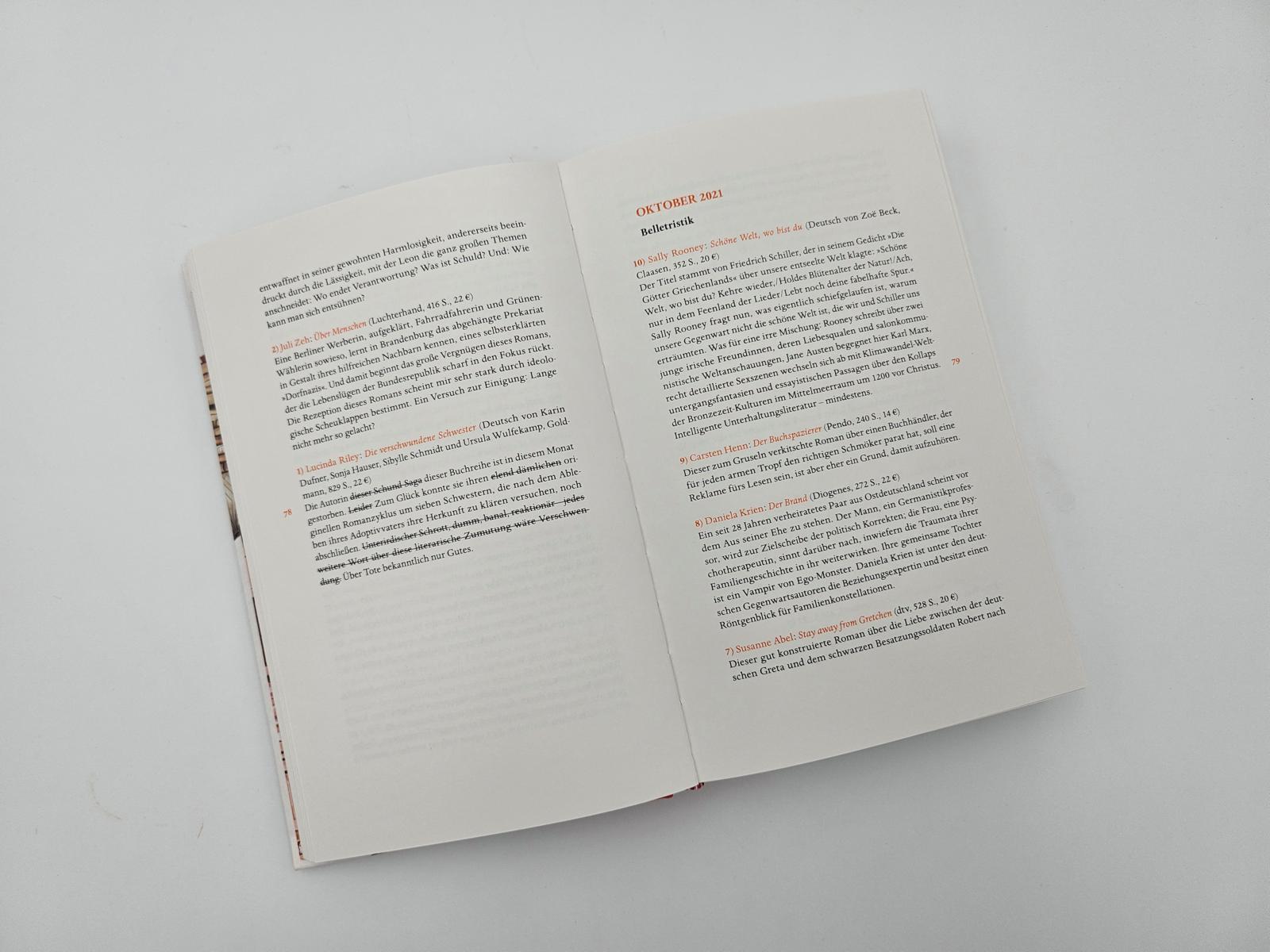 Beispielinhalt (Bild) Schecks Bestsellerbibel