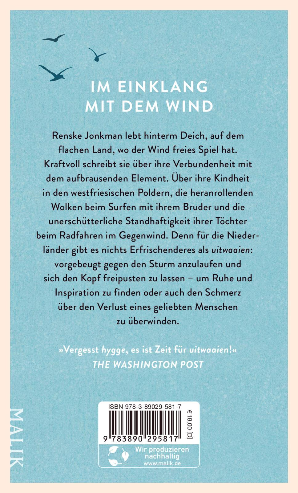Rückseitencover Vom Glück, mit dem Wind zu leben