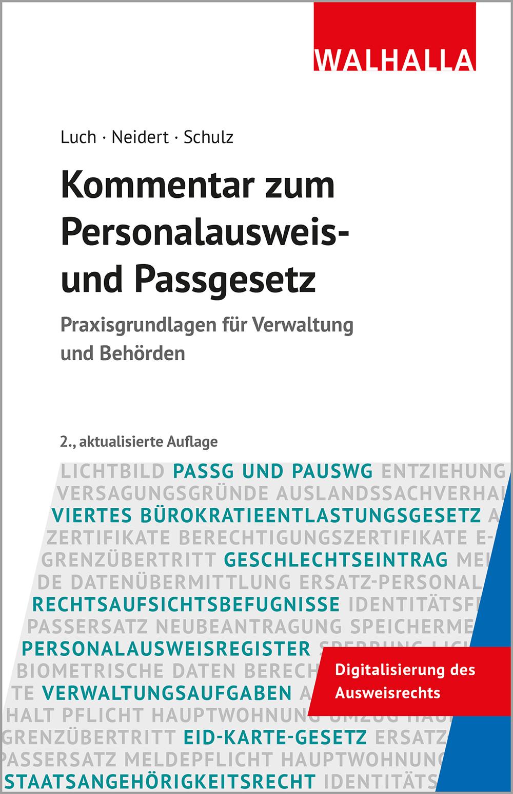 Vorderes Coverbild Kommentar zum Personalausweis- und Passgesetz