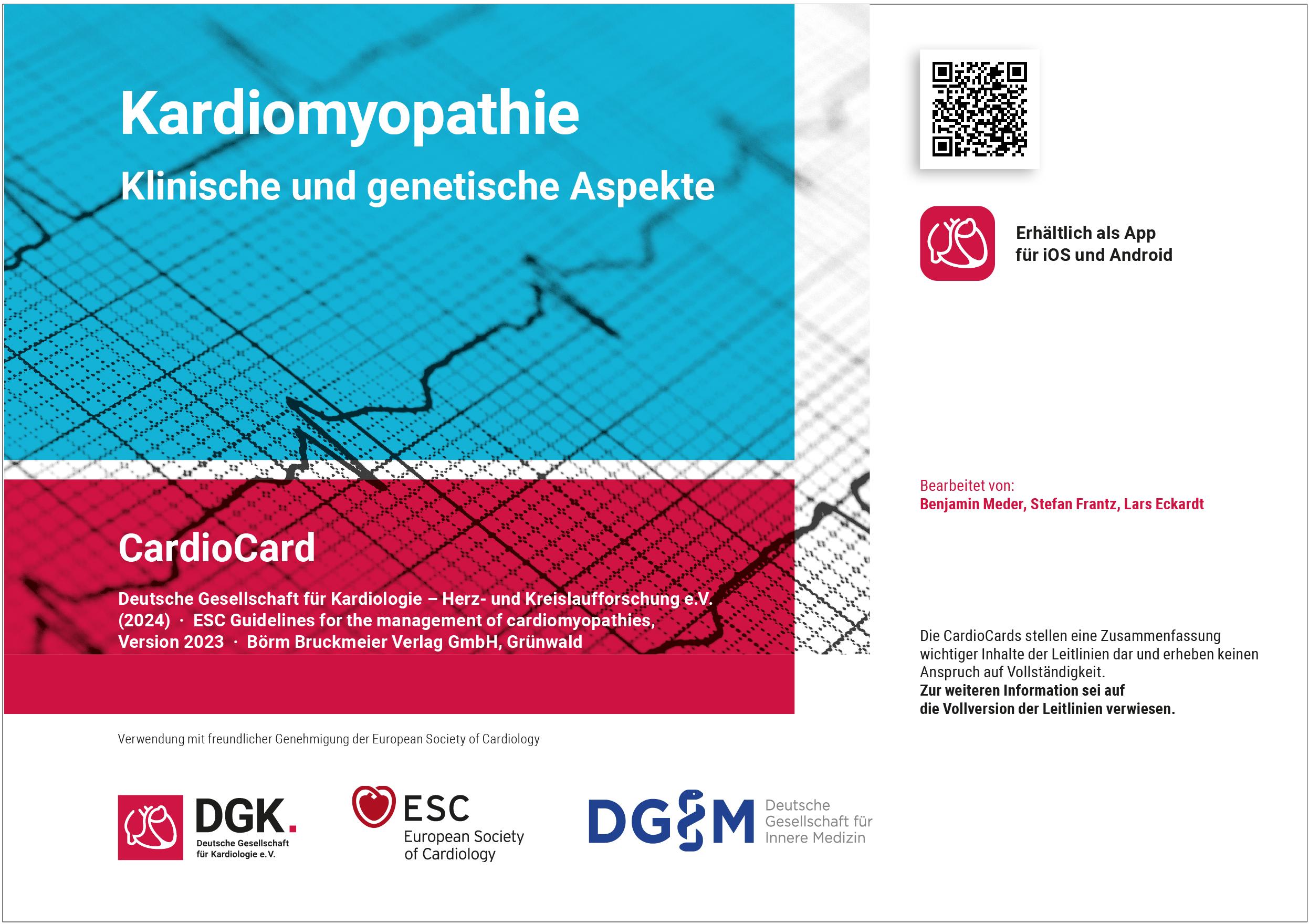 Vorderes Coverbild Kardiomyopathie : Klinische und genetische Aspekte