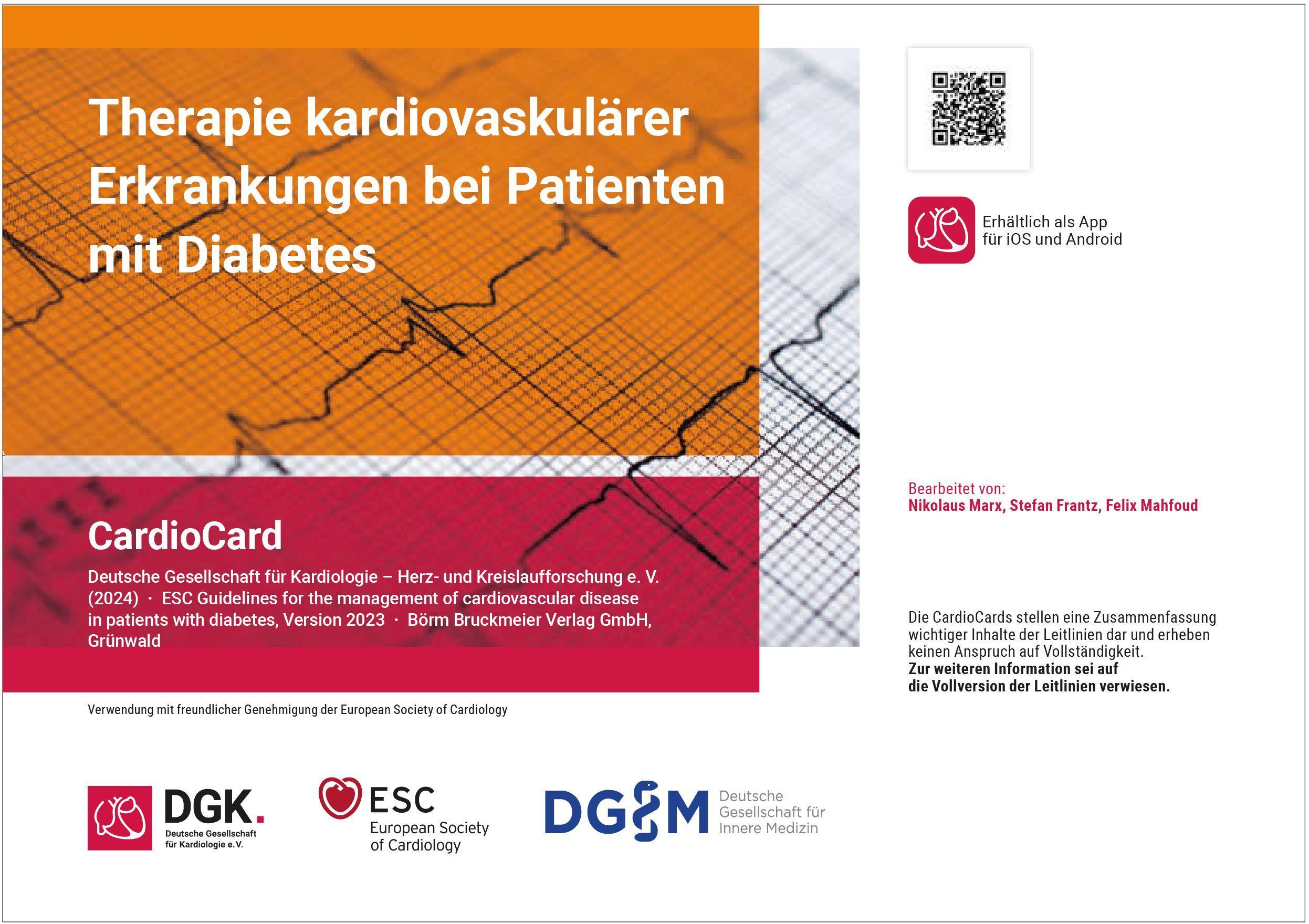 Vorderes Coverbild Therapie kardiovaskulärer Erkrankungen bei Patienten mit Diabetes