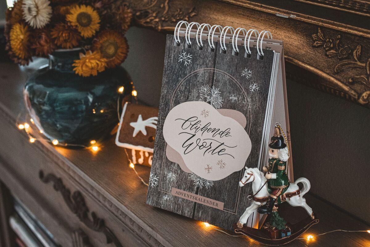 Beispielinhalt (Bild) Blühende Worte - Adventskalender