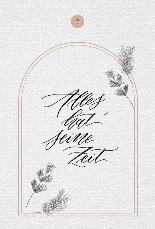 Beispielinhalt (Bild) Blühende Worte - Adventskalender