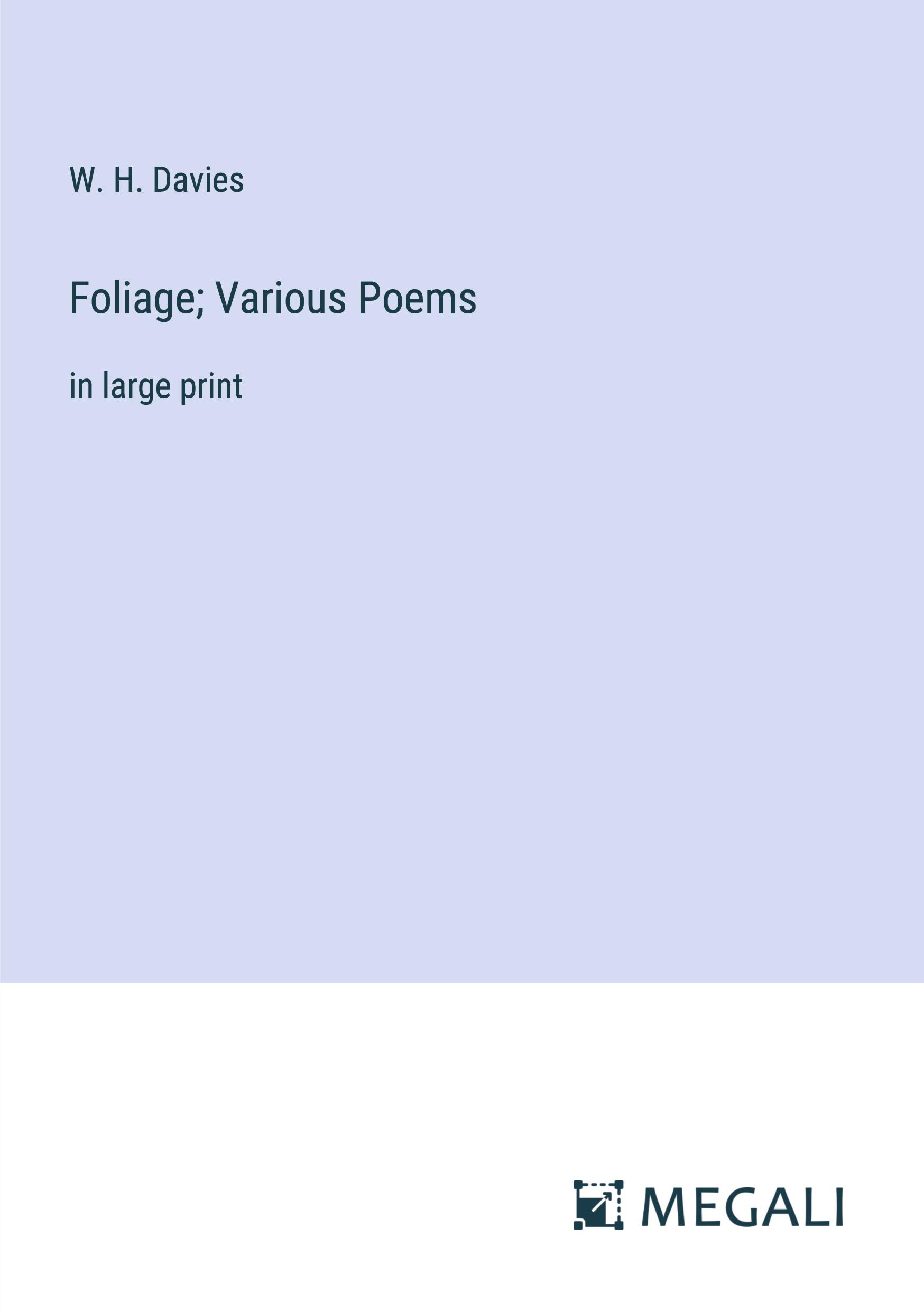 Vorderes Coverbild Foliage; Various Poems