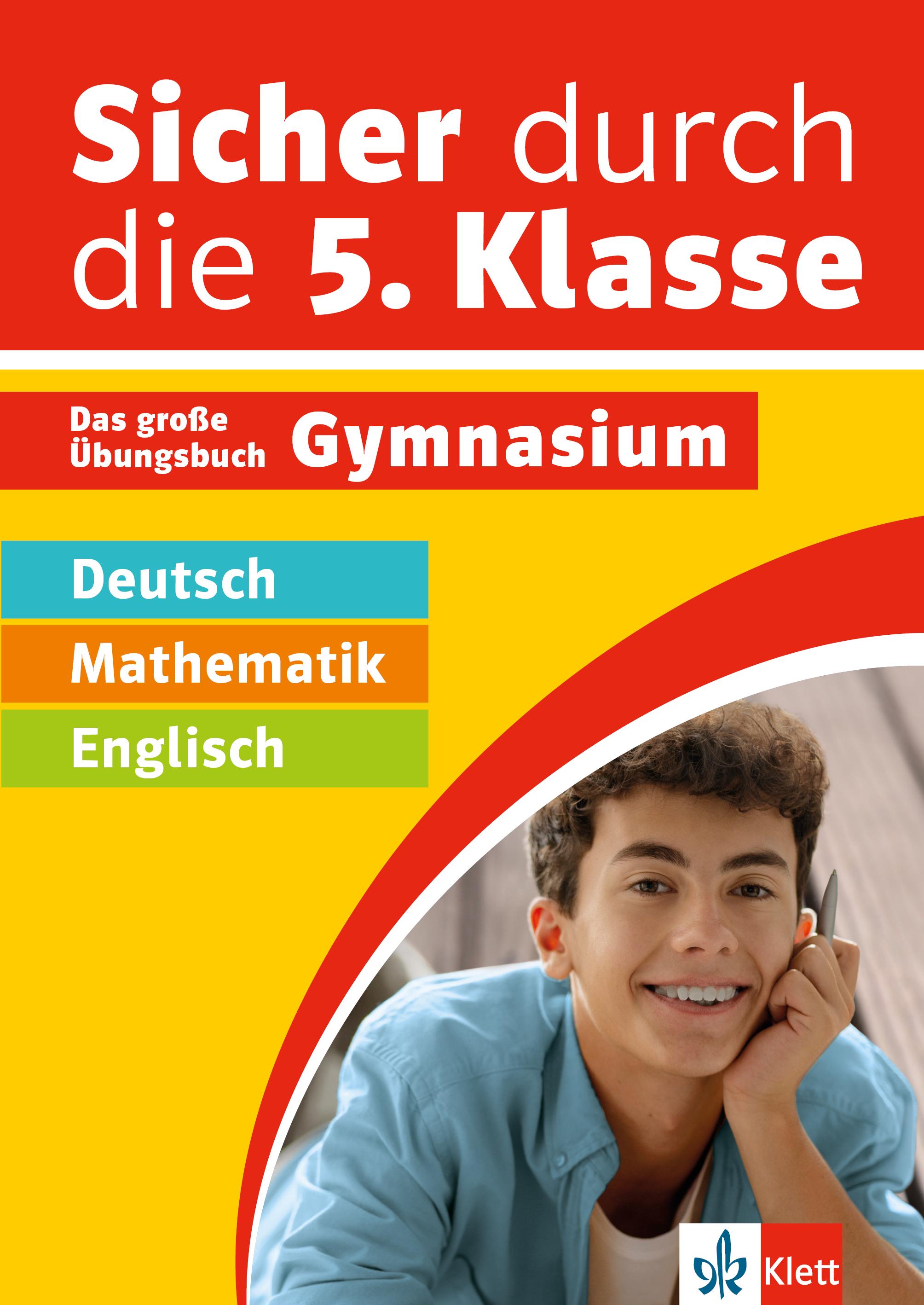 Vorderes Coverbild Klett Sicher durch die 5. Klasse - Deutsch, Mathematik, Englisch